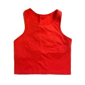 Lululemon Red Sports Bra Top Size 10
